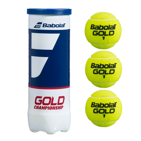 Babolat Gold Championship Tennis Balls - 1 Tube (3 Balls)