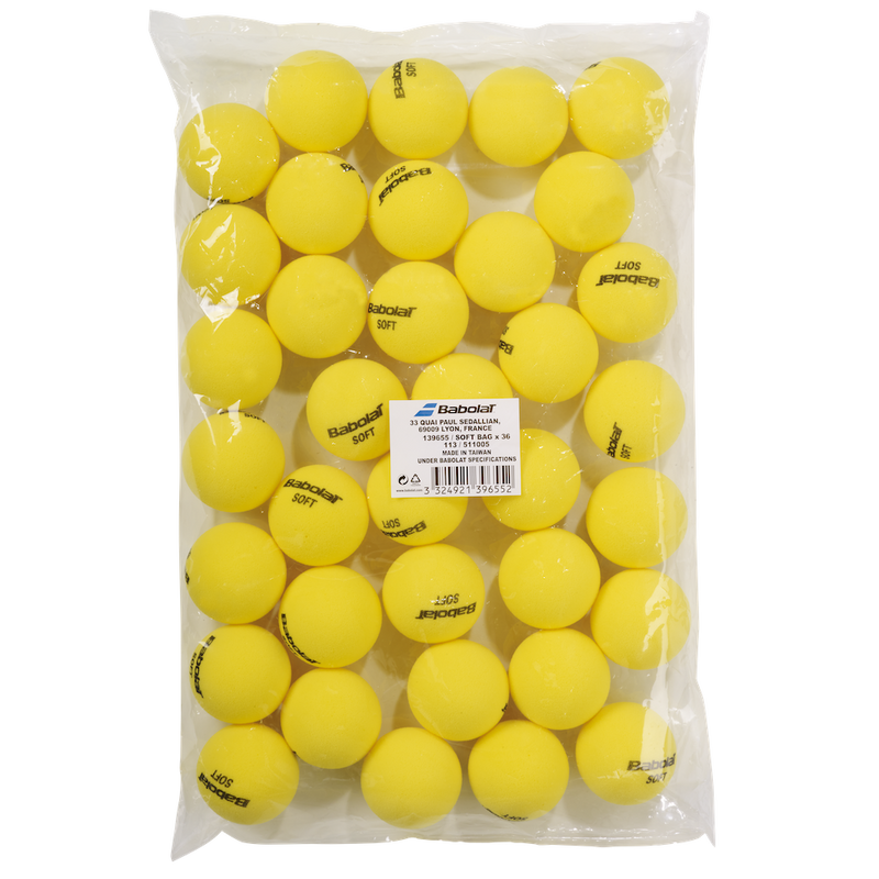 Babolat Soft Foam Tennis Balls - 36 Pack