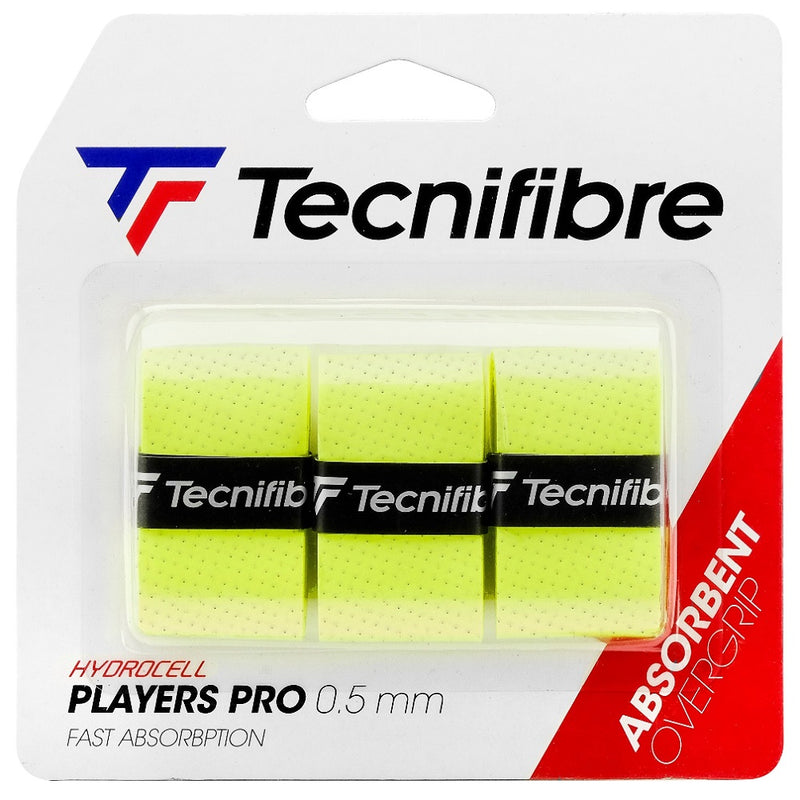 Tecnifibre Players Pro Feel Absorbent Overgrip - Pack of 3