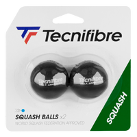 Tecnifibre Blue Dot Squash Balls - 2 Pack - Beginner