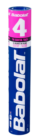 Babolat 4 High Quality Feather Shuttles - 12 Pack