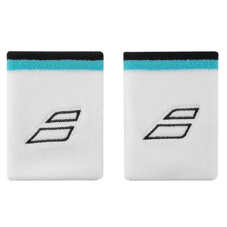 Babolat Terry Jumbo Wristband - 2 Pack - White/Estate Blue