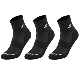 Babolat Quarter Socks - Black - 3 Pairs