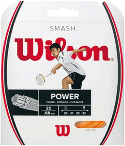 Wilson Smash 66 Badminton String Set - Orange