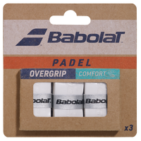 Babolat Padel Comfort Overgrip - White - Pack of 3