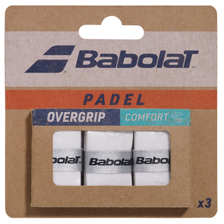 Babolat Padel Comfort Overgrip - White - Pack of 3