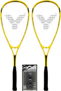 VICTOR X-TA Deluxe 2 Player Squash Racket Set Includes 3 Balls