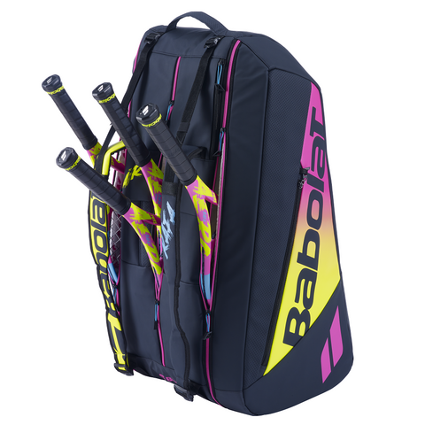 Babolat Pure Aero Rafa 12 Tennis Racket Bag - Pink/Yellow