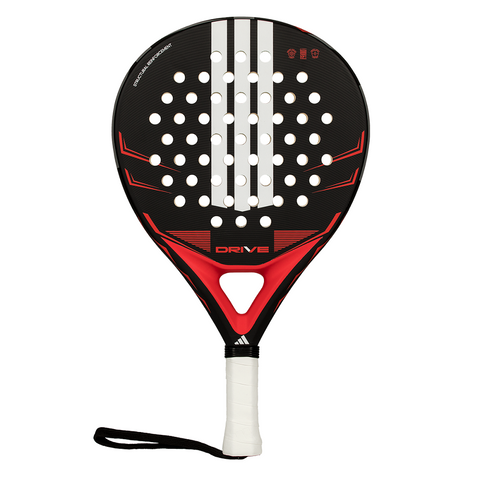 Adidas Drive Padel Racket - Black/Red - 2026