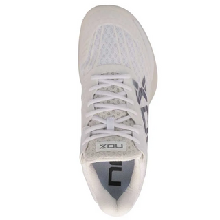 NOX AT10 Lux Mens All Court Padel Shoes - White/Grey