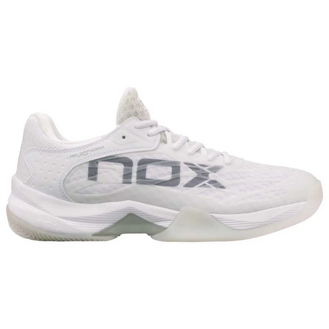NOX AT10 Lux Mens All Court Padel Shoes - White/Grey