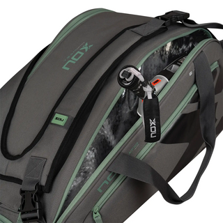 NOX AT10 Team Padel Racket Bag - Grey/Green