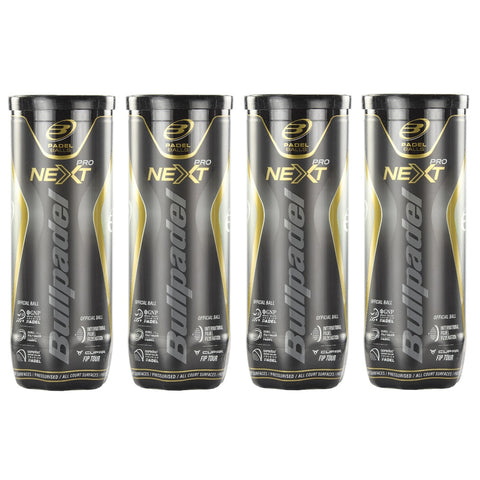 Bullpadel Next Pro Padel Balls - 4 Tubes/ Dozen Balls