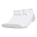 Adidas Mens Cushioned Low Cut Socks - 3 Pairs - White