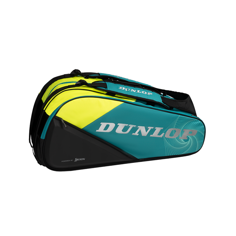 Dunlop SX Performance 12 Tennis Racket Bag - Teal/Yellow