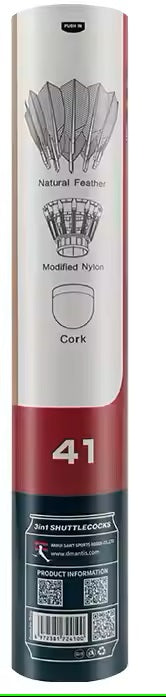 Ashaway Dmantis D41 Hybrid Feather Shuttlecocks - 1 Dozen