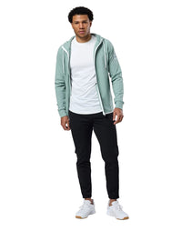 Gym + Coffee Chill Full Zip Men's Hoodie - Summer Green