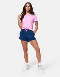 Gym + Coffee Women's Contender Shorts - Petrol Blue