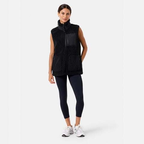 Gym + Coffee Industry Fleece Gilet - Unisex - Black