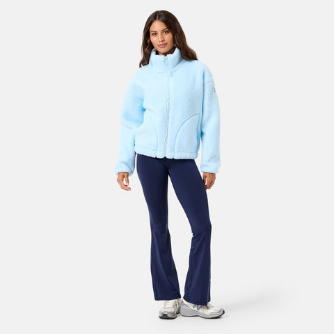 Gym + Coffee Industry High Collar Jacket - Baby Blue