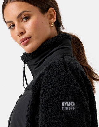 Gym + Coffee Industry Fleece Jacket - Unisex - Black