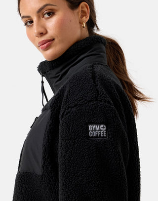 Gym + Coffee Industry Fleece Jacket - Unisex - Black