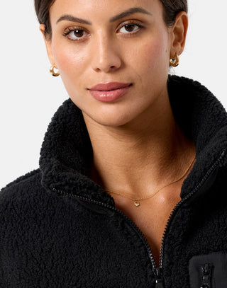 Gym + Coffee Industry Fleece Jacket - Unisex - Black
