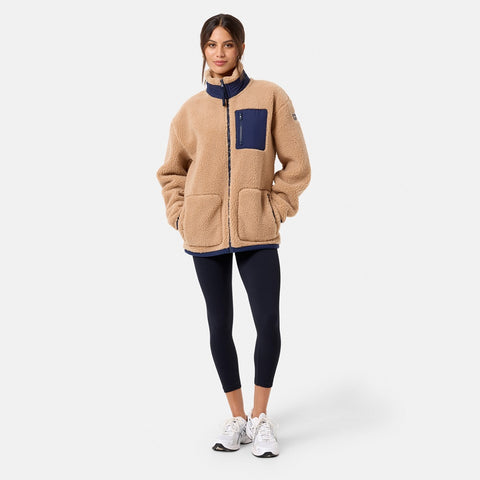 Gym + Coffee Industry Fleece Jacket - Unisex - Sandstone