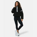 Gym + Coffee Industry Half Zip Fleece Jacket - Black