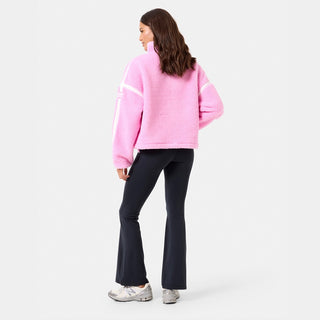 Gym + Coffee Industry Half Zip Fleece Jacket - Cotton Candy