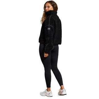 Gym + Coffee Industry Fleece Half Zip Jacket - Deep Black