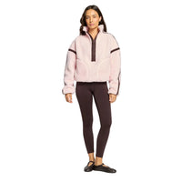 Gym + Coffee Industry Fleece Half Zip Jacket - Ballet Pink