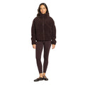 Gym + Coffee Industry Fleece High Collar Jacket - Mocha Bean