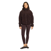 Gym + Coffee Industry Fleece High Collar Jacket - Mocha Bean