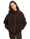 Gym + Coffee Industry High Collar Jacket - Mocha Bean