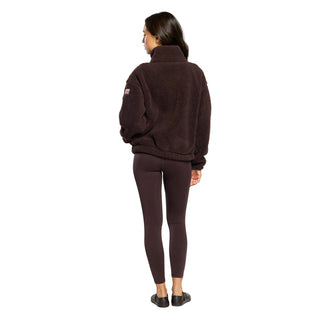 Gym + Coffee Industry Fleece High Collar Jacket - Mocha Bean