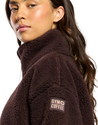 Gym + Coffee Industry High Collar Jacket - Mocha Bean