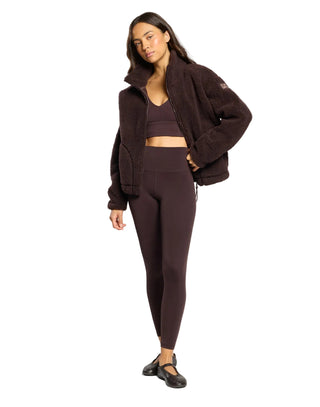 Gym + Coffee Industry High Collar Jacket - Mocha Bean