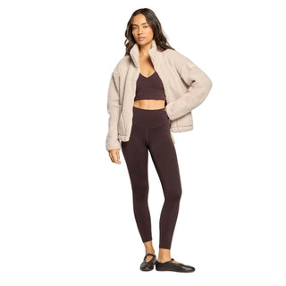 Gym + Coffee Industry High Collar Jacket - Natural