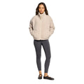 Gym + Coffee Industry Fleece High Collar Jacket - Natural
