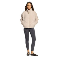 Gym + Coffee Industry Fleece High Collar Jacket - Natural