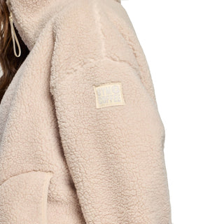 Gym + Coffee Industry High Collar Jacket - Natural