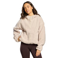 Gym + Coffee Industry Fleece Hooded Full Zip Jacket - Natural