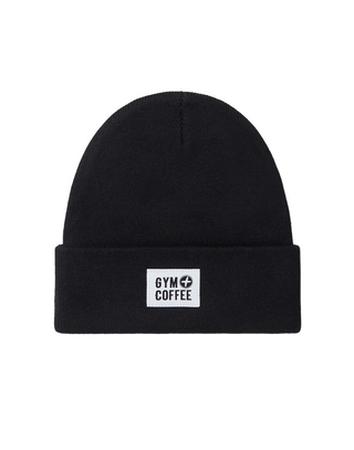 Gym + Coffee Knit Beanie - Black