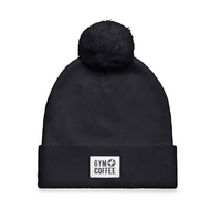 Gym + Coffee Knit Bobble Beanie - Unisex
