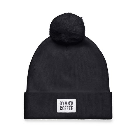 Gym + Coffee Knit Bobble Beanie - Unisex