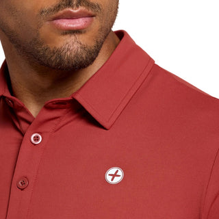 Gym + Coffee Men's Coffee Polo - Rust