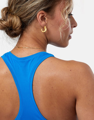 Gym + Coffee Women's Relentless Racer Back Vest - Sky Blue