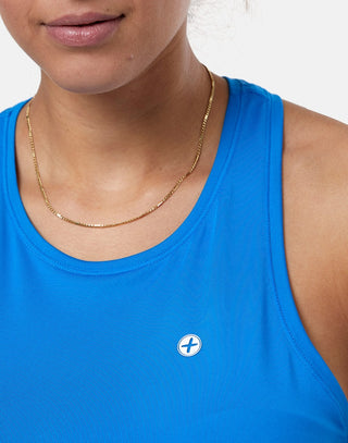 Gym + Coffee Women's Relentless Racer Back Vest - Sky Blue