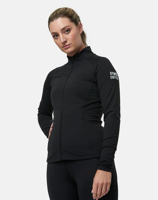 Gym + Coffee Relentless Women's Full Zip Jacket - Black